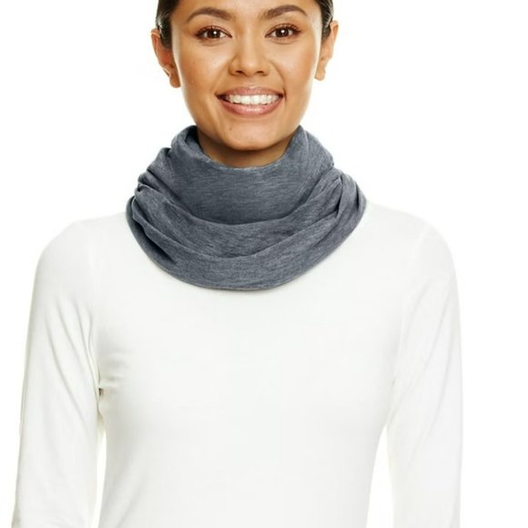 New NWT Eco Friendly Gray Grey Jersey Soft Stretchy Knit Loose Infinity Scarf - Picture 1 of 5